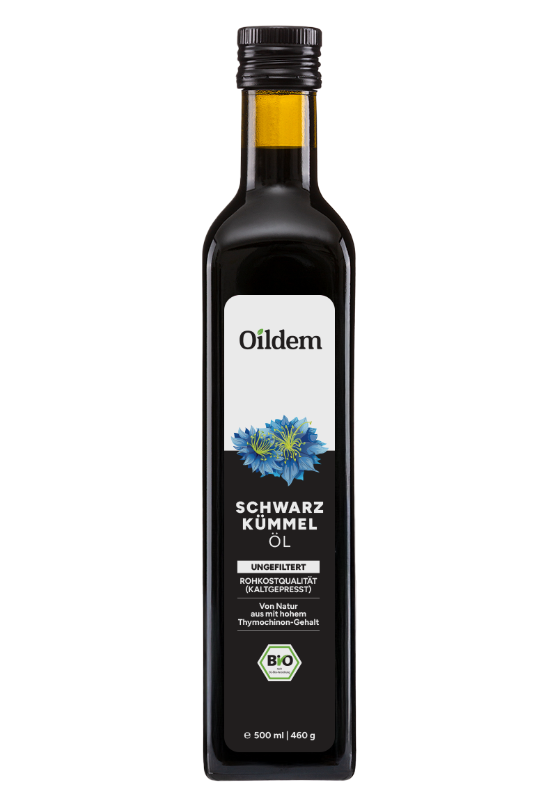 Oildem Bio-Schwarzkümmelöl 500ml (UNGEFILTERT)