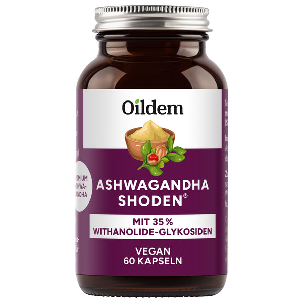 Oildem Ashwagandha Shoden - Premiumrohstoff - 35% Withanolid-Gehalt - laborgeprüft