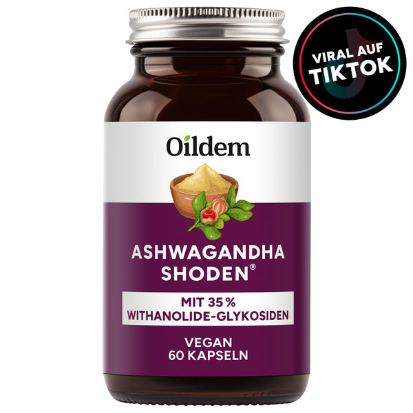 Oildem Ashwagandha Shoden - Premiumrohstoff - 35% Withanolid-Gehalt - laborgeprüft