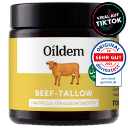 Oildem Beef Tallow Creme, Rindertalg Skincare, Halal, 110ml