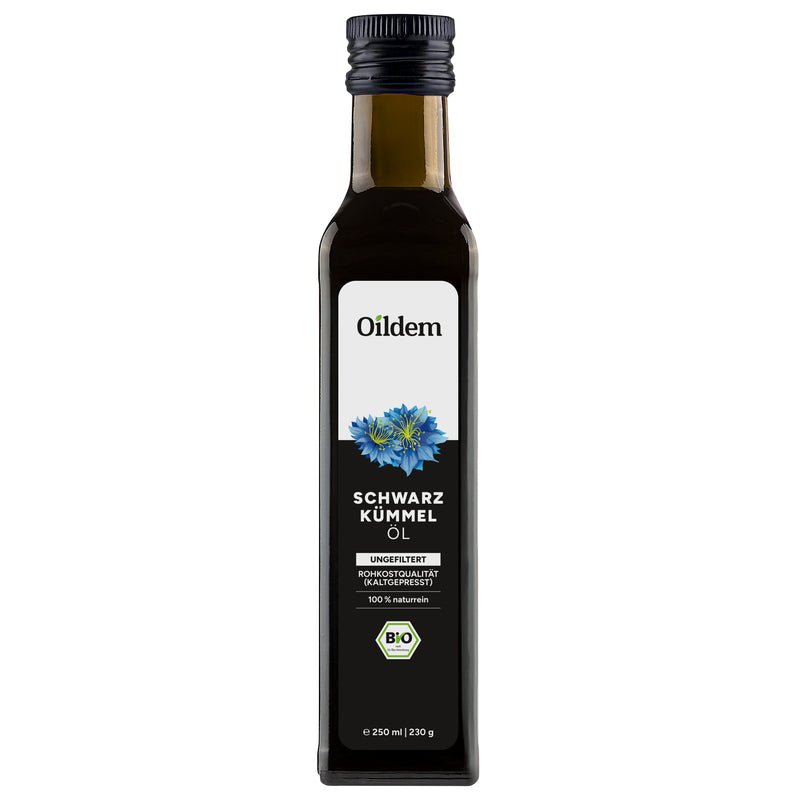 Oildem Bio Schwarzkümmelöl 250ml (ungefiltert)