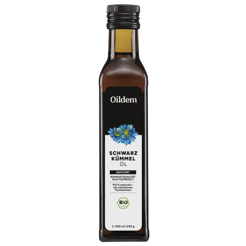 Oildem Bio-Schwarzkümmelöl 250ml (GEFILTERT)
