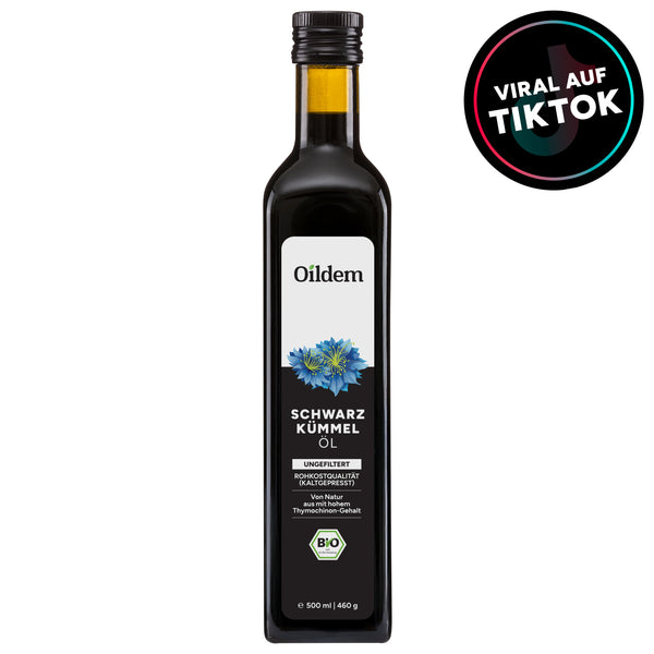 Oildem Bio-Schwarzkümmelöl 500ml (UNGEFILTERT)
