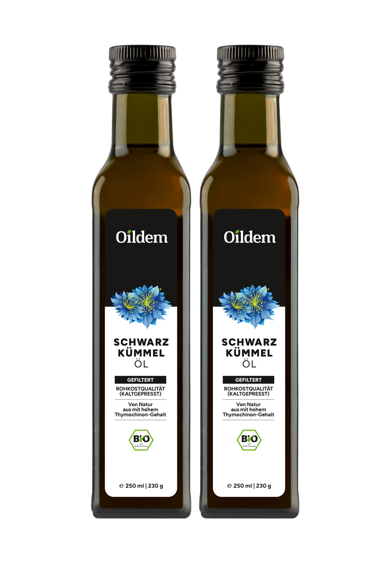 Oildem Bio-Schwarzkümmelöl 250ml (GEFILTERT)